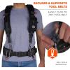 image:imageErgodyne 5566 Padded Tool Belt Suspenders Secures and Supports Tool Belts 2 Tool Tethering Attachment Points Adjustable