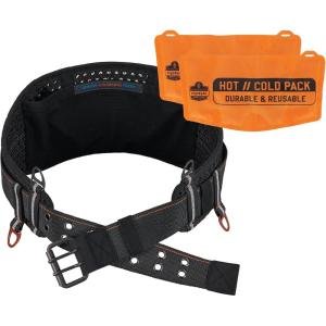 image:imageErgodyne 5558 Padded Tool Belt with Tool Tethering Attachments Extra Wide 7 inch Padding with Pocket for HotCold PacksXSS